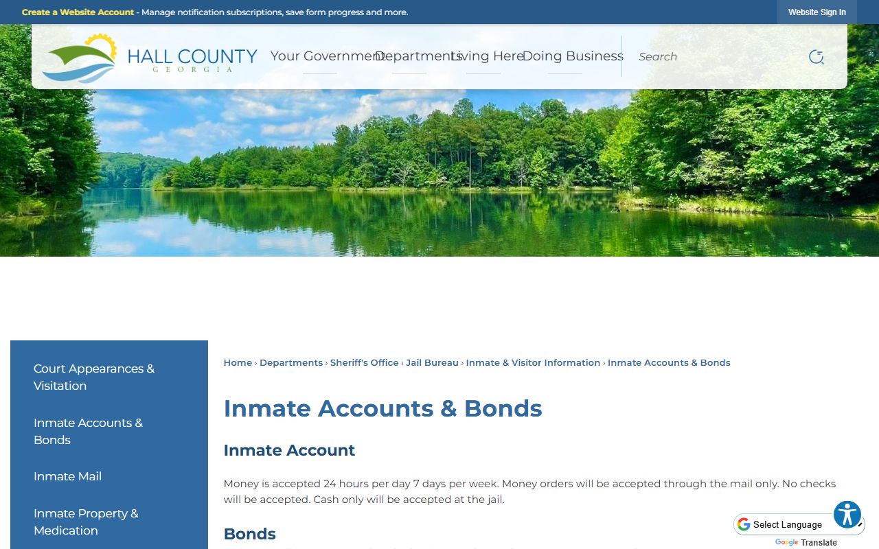 Hall County bond information after jail arrest